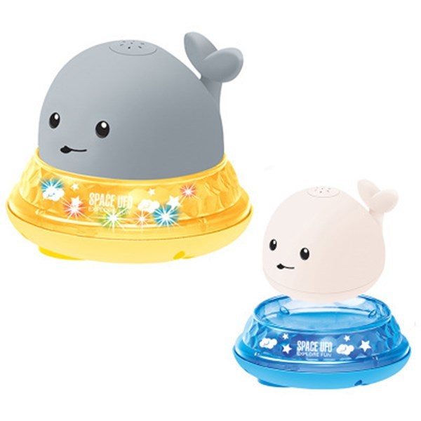 LED Fish Bath Toy - Rotating Fountain & Music