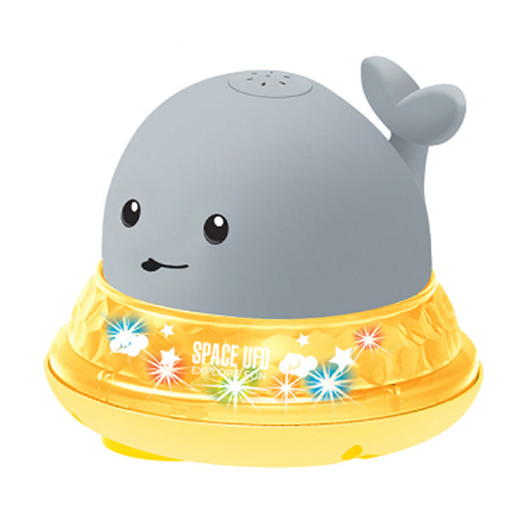 LED Fish Bath Toy - Rotating Fountain & Music