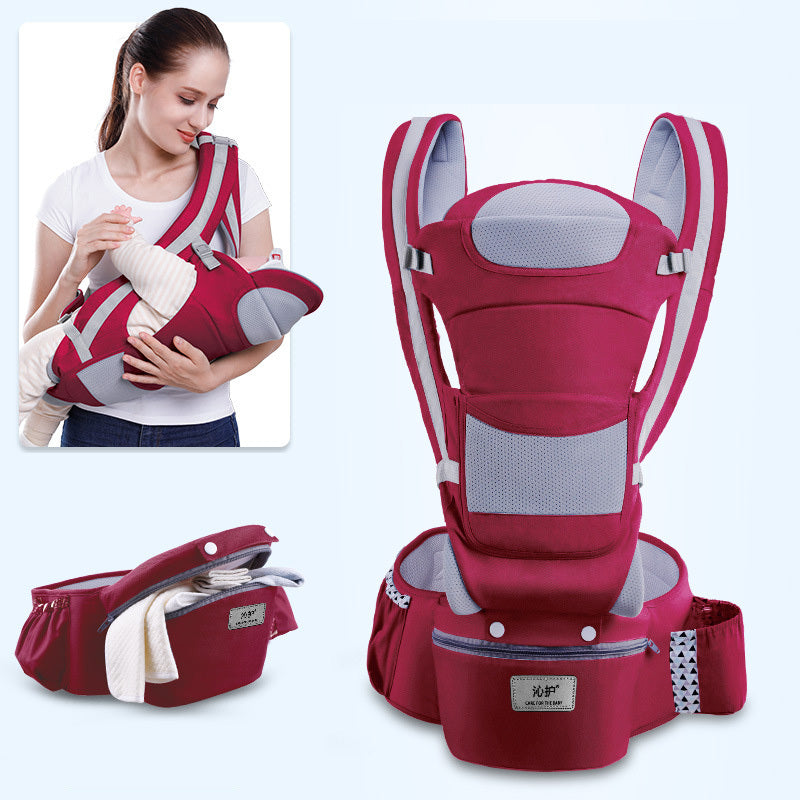 3-in-1 Ergonomic Baby Carrier – Hip Seat, Forward Facing & Kangaroo