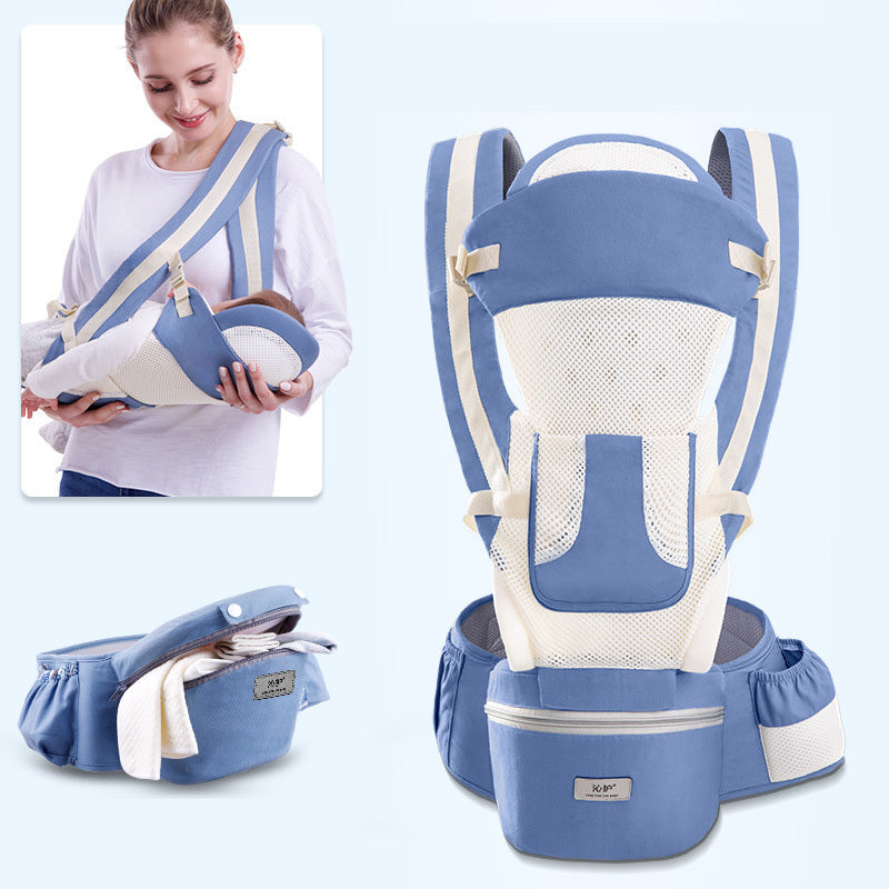 3-in-1 Ergonomic Baby Carrier – Hip Seat, Forward Facing & Kangaroo