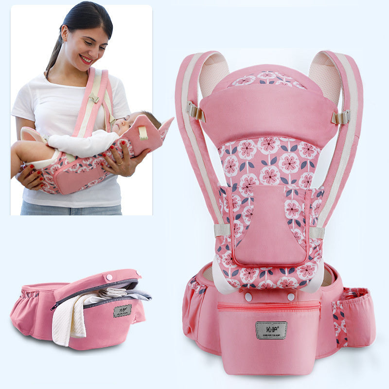 3-in-1 Ergonomic Baby Carrier – Hip Seat, Forward Facing & Kangaroo