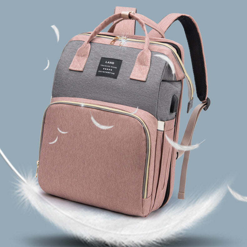 Sac à dos maman New Mummy – Lit de voyage intégré & compartiment isotherme