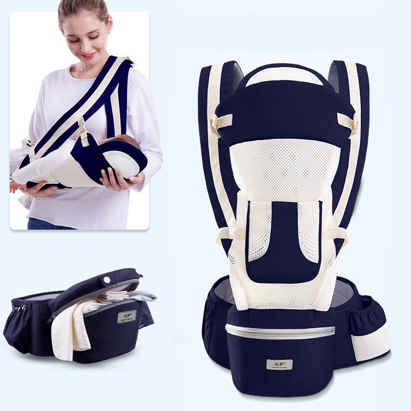 3-in-1 Ergonomic Baby Carrier – Hip Seat, Forward Facing & Kangaroo
