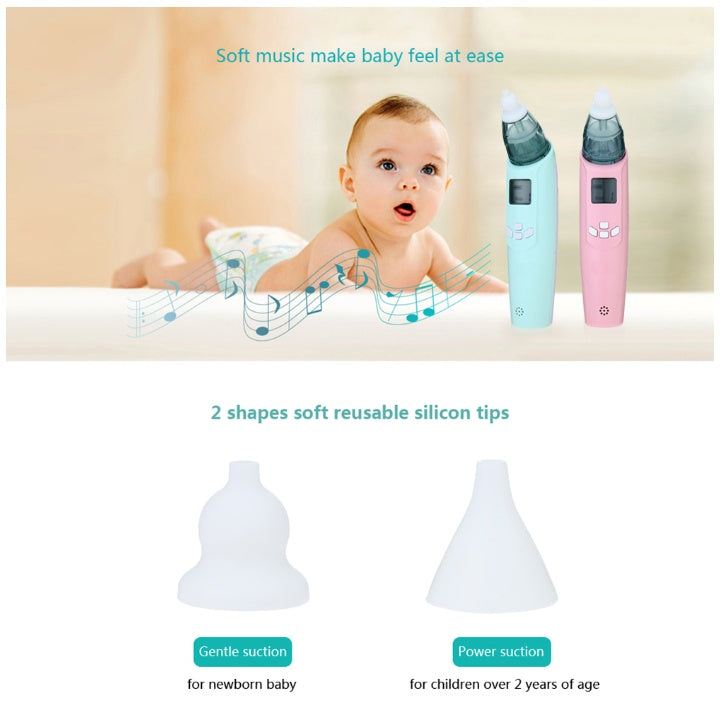 Electric Baby Nasal Aspirator – Gentle & Effective Cleaning