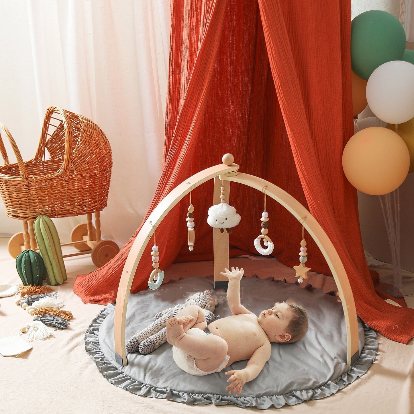 Montessori motor support for bedroom or playroom