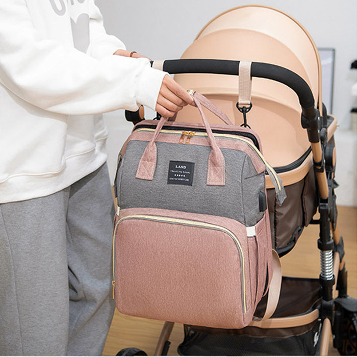 Sac à dos maman New Mummy – Lit de voyage intégré & compartiment isotherme