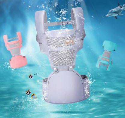 Porte-bébé avec tabouret intégré – Portage multifonctions ergonomique