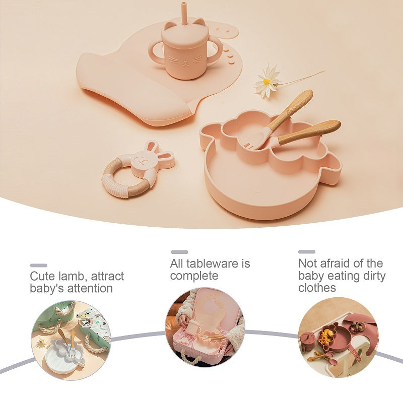 Silicone Baby Dish Set – Complete, Safe &amp; Easy to Clean (6 Months+) 