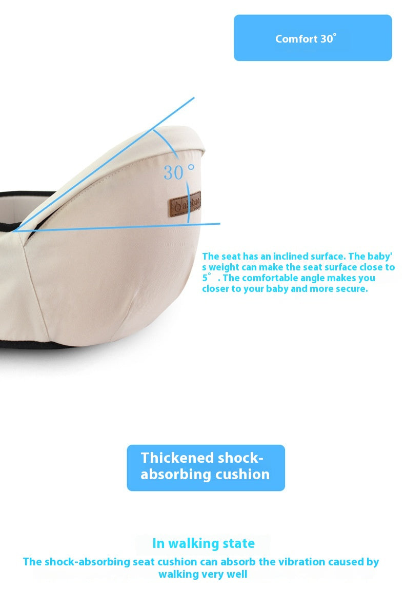 Ergonomic Baby Carrier Stool - Multifunctional Front Seat for Comfortable Carrying 