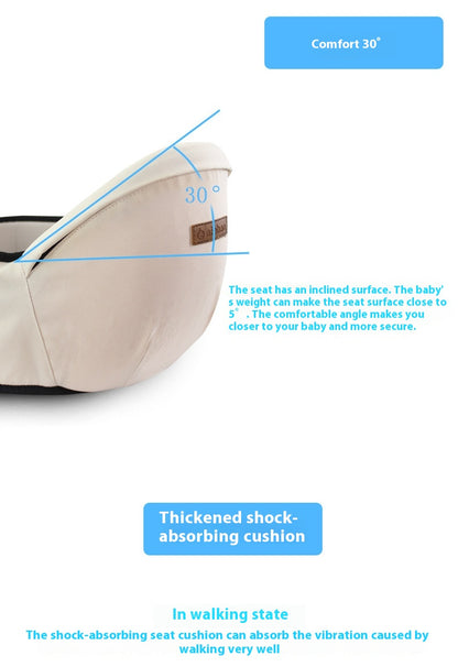 Ergonomic Baby Carrier Stool - Multifunctional Front Seat for Comfortable Carrying 